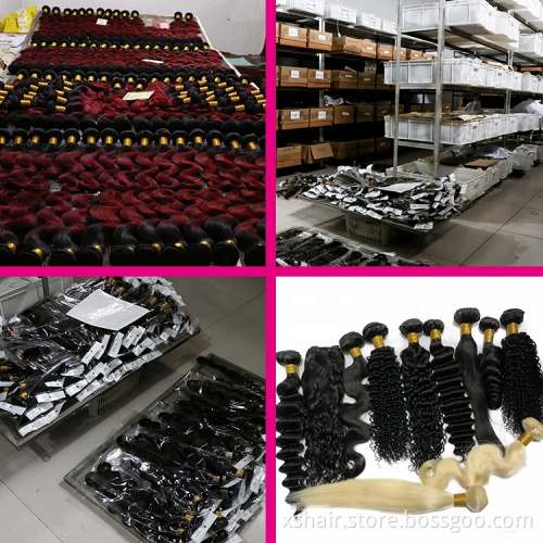 Wholesale Virgin Hair Vendors Blonde 613 Russian Brazilian Hair 3 Bundles Human Hair Bundles with 4x4 5x5 13x4 Lace Closure